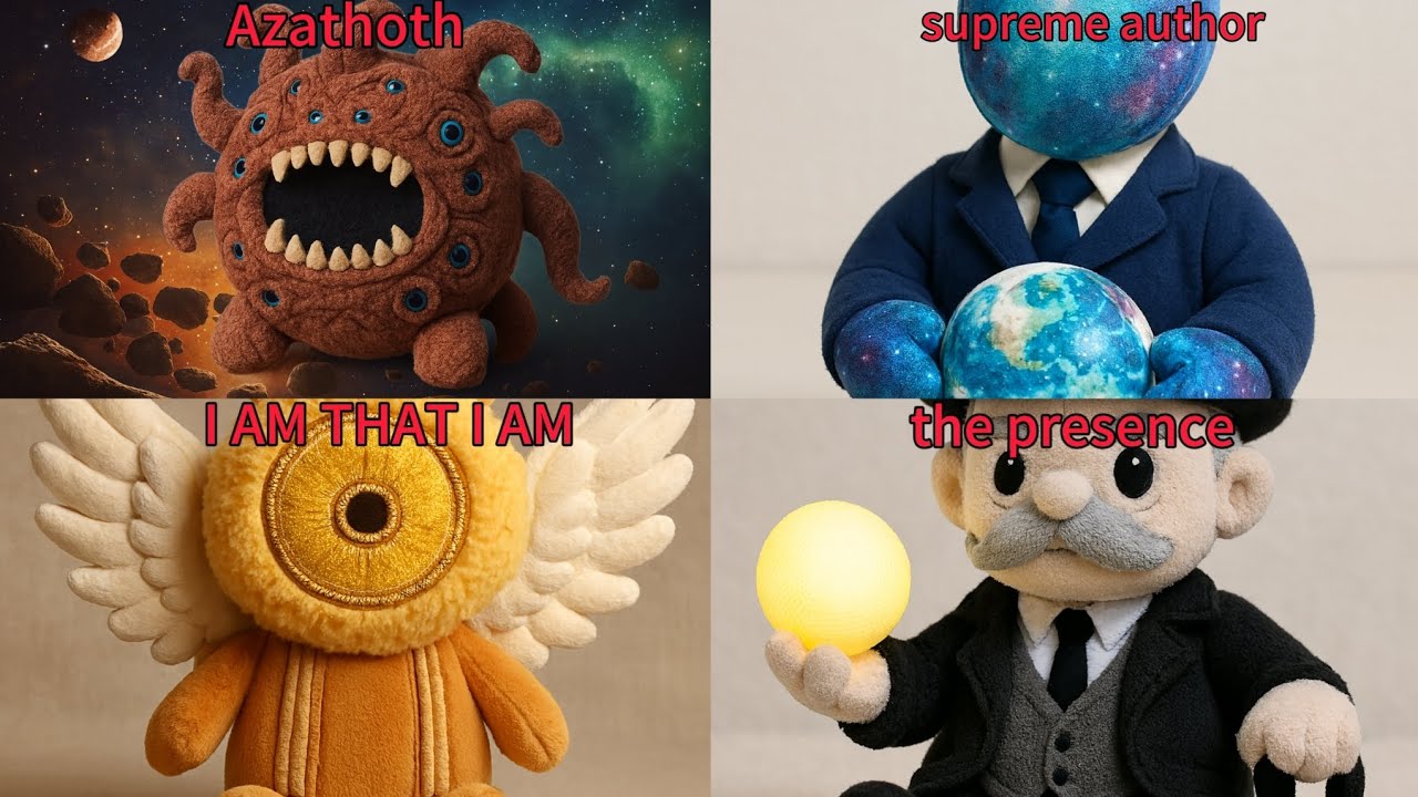AI created plush version of powerful characters
