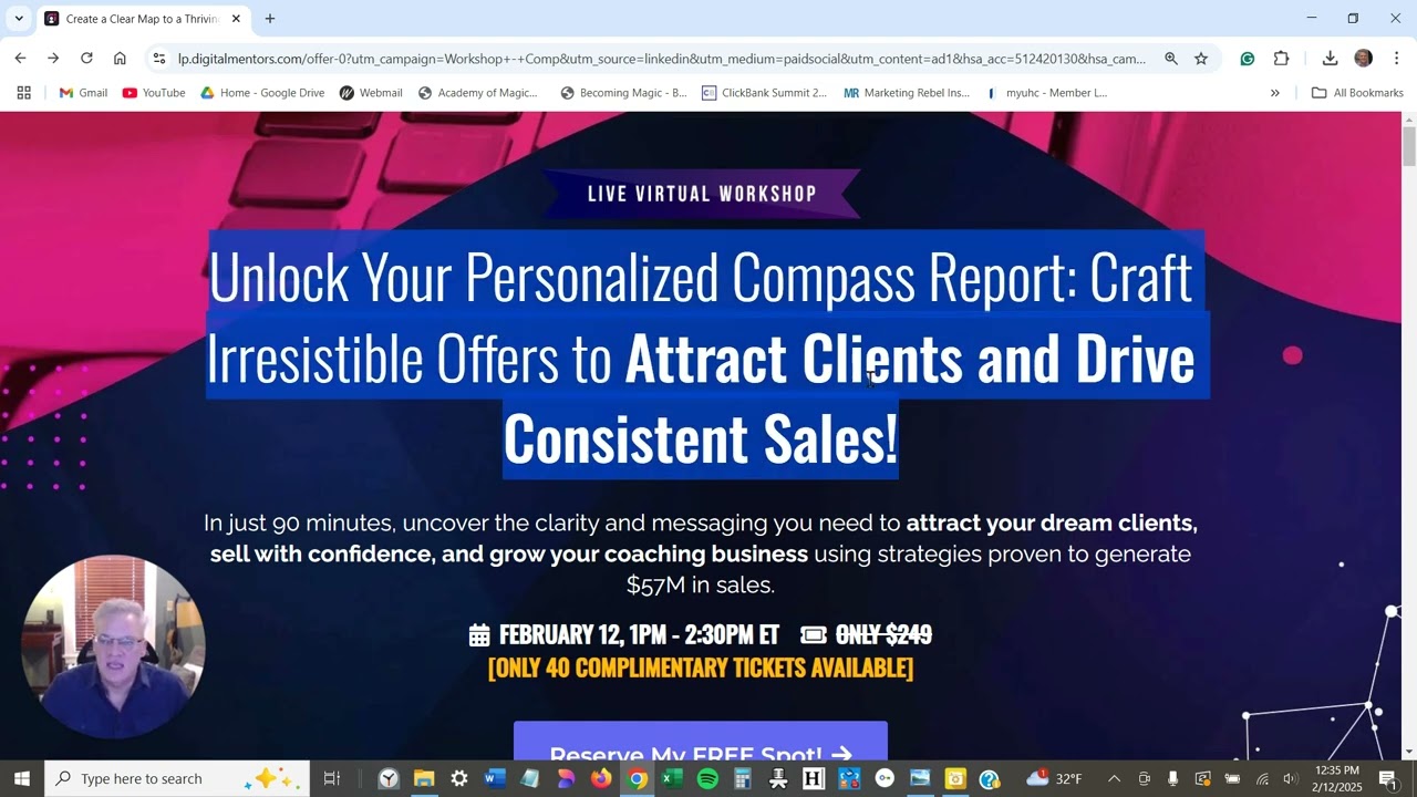 Digital Mentors Workshop Funnel Review Part 1