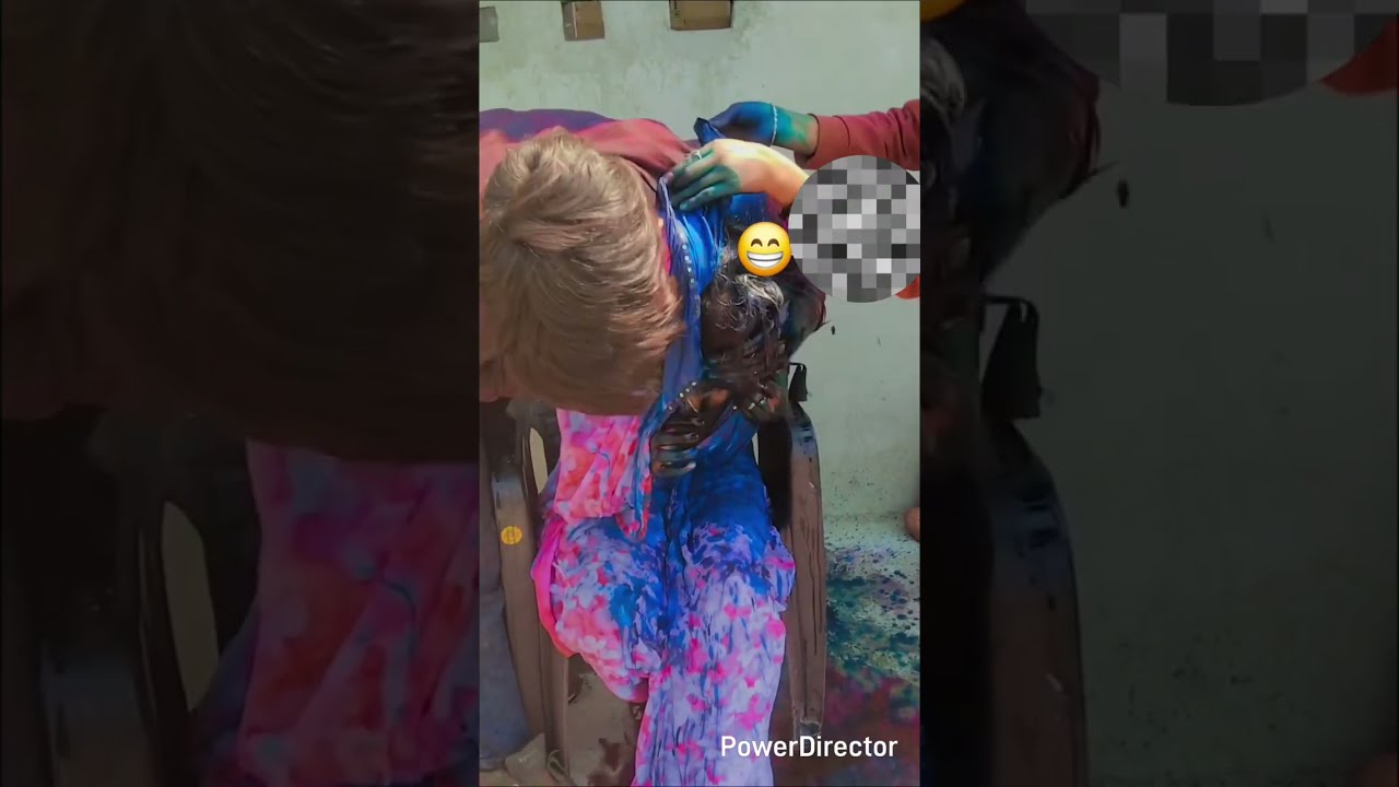 Mastani mast bhabhi Holi putai video #trending #happyholi #holi #youtube #viralvideo 