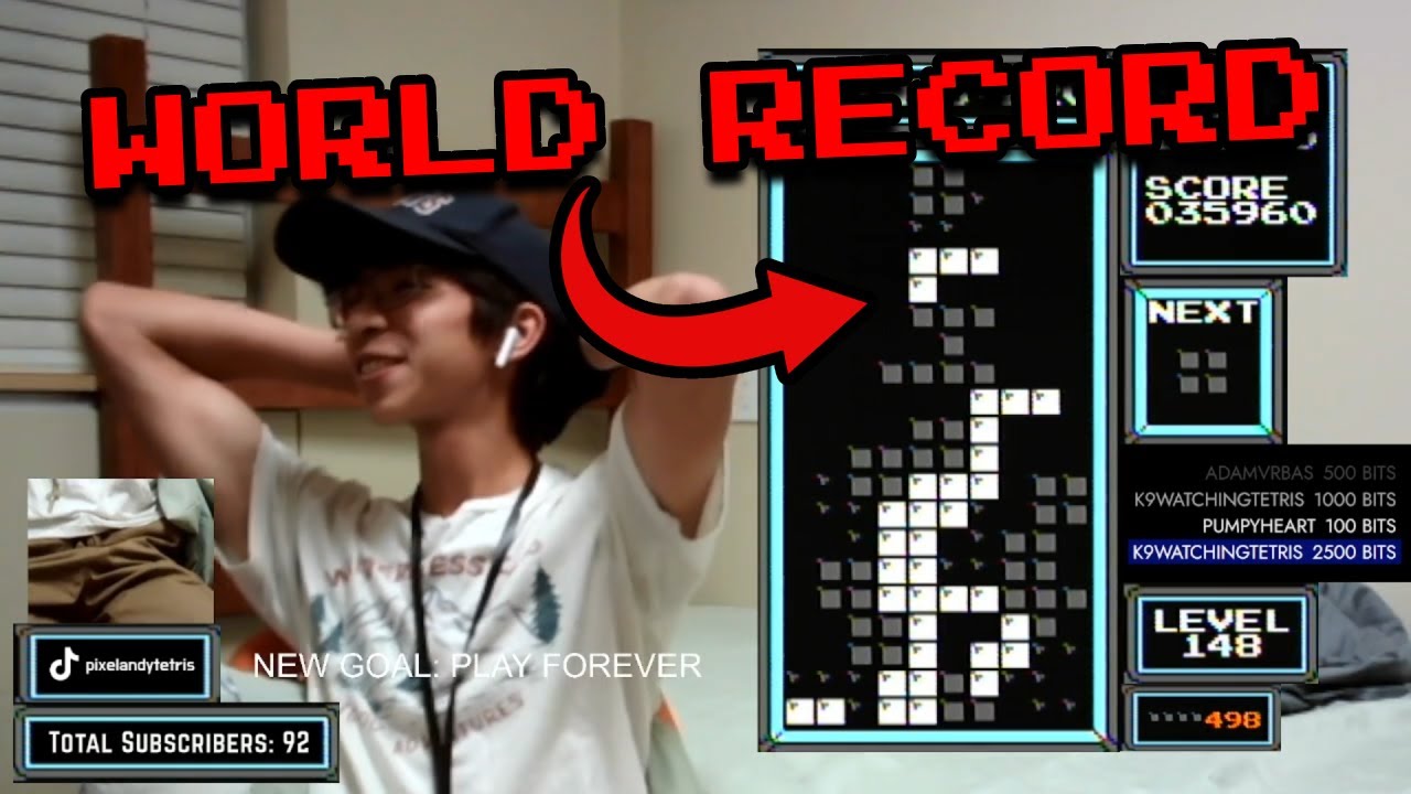 First Ever Level 148 in NES Tetris (World Record)