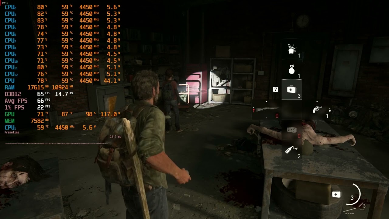 The Last of Us Part I | ryzen 5 5500 + rx 6650 xt | 1080p