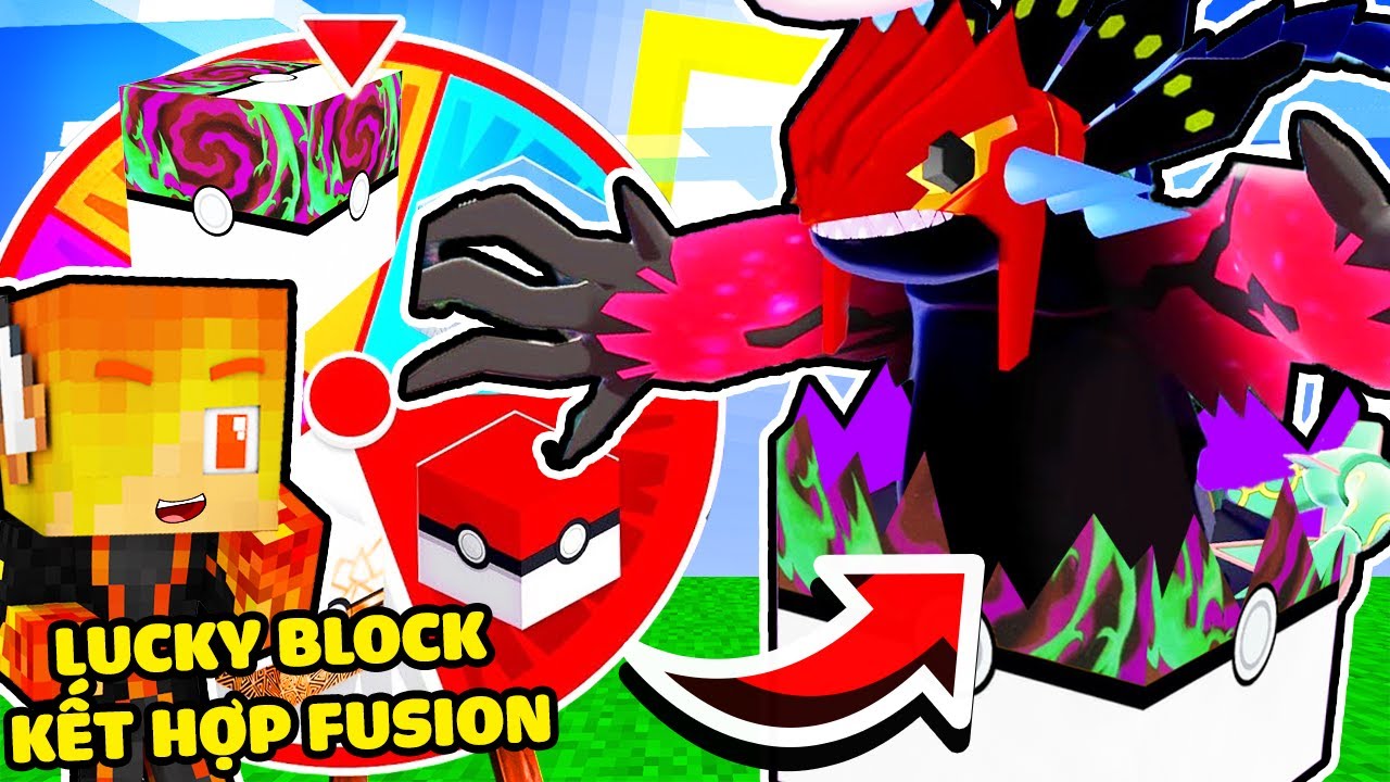 JACKVN NÂNG CẤP LUCKY BLOCK POKEMON THÀNH LUCKY BLOCK KẾT HỢP FUSION TRONG MINECRAFT