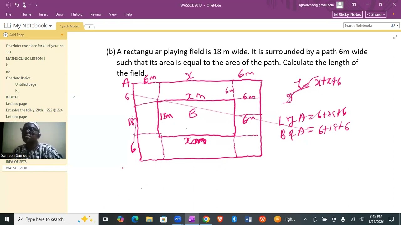 Solutions to WASSCE 2010 theory questions (Mathematics) Numbers 6