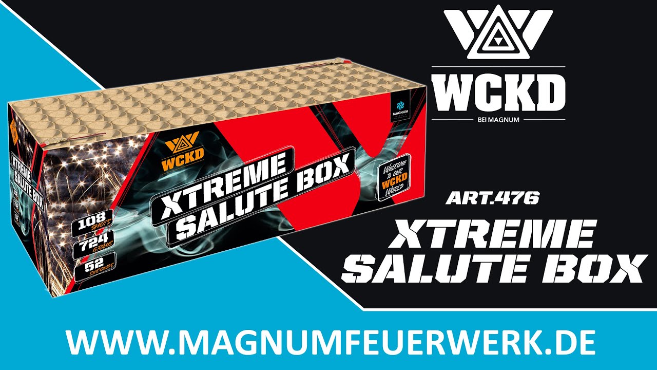 Art. 0476 Extreme Salute Box WCKD Magnum Feuerwerk