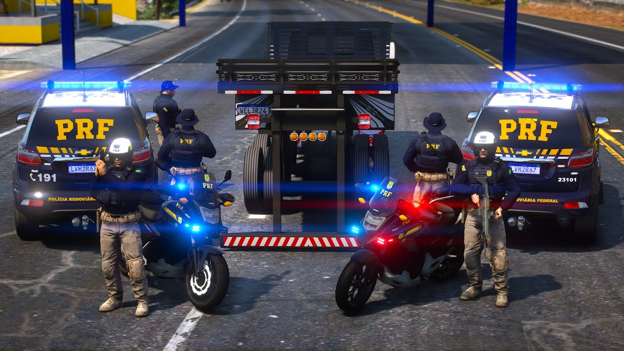 PRF PRENDE CAMINHÃO REBAIXADA E ARQUEADO | GTA 5 POLICIAL