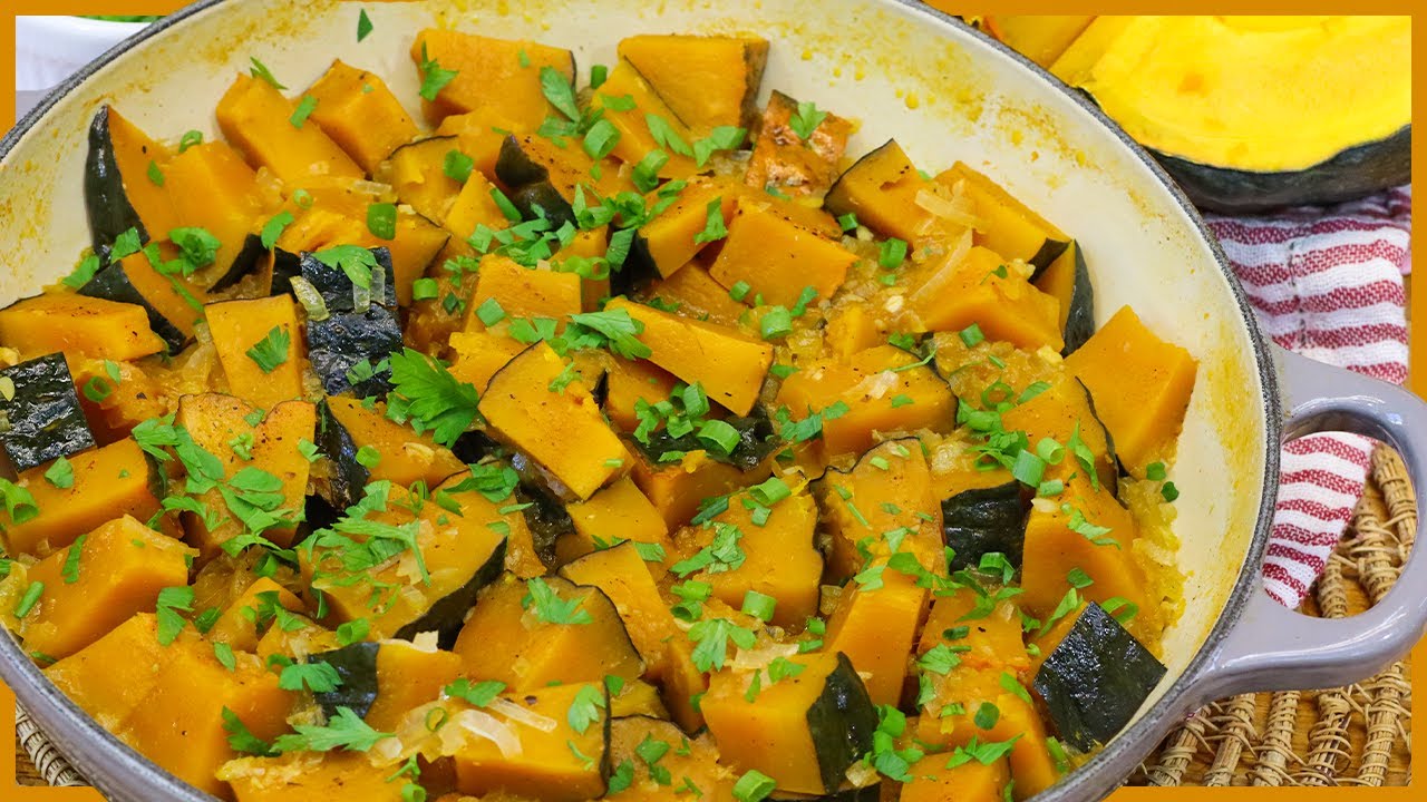 ABOBORA CABOTIÁ REFOGADA I DELICIOSA I MACIA I PERFEITA I Receitas de Pai