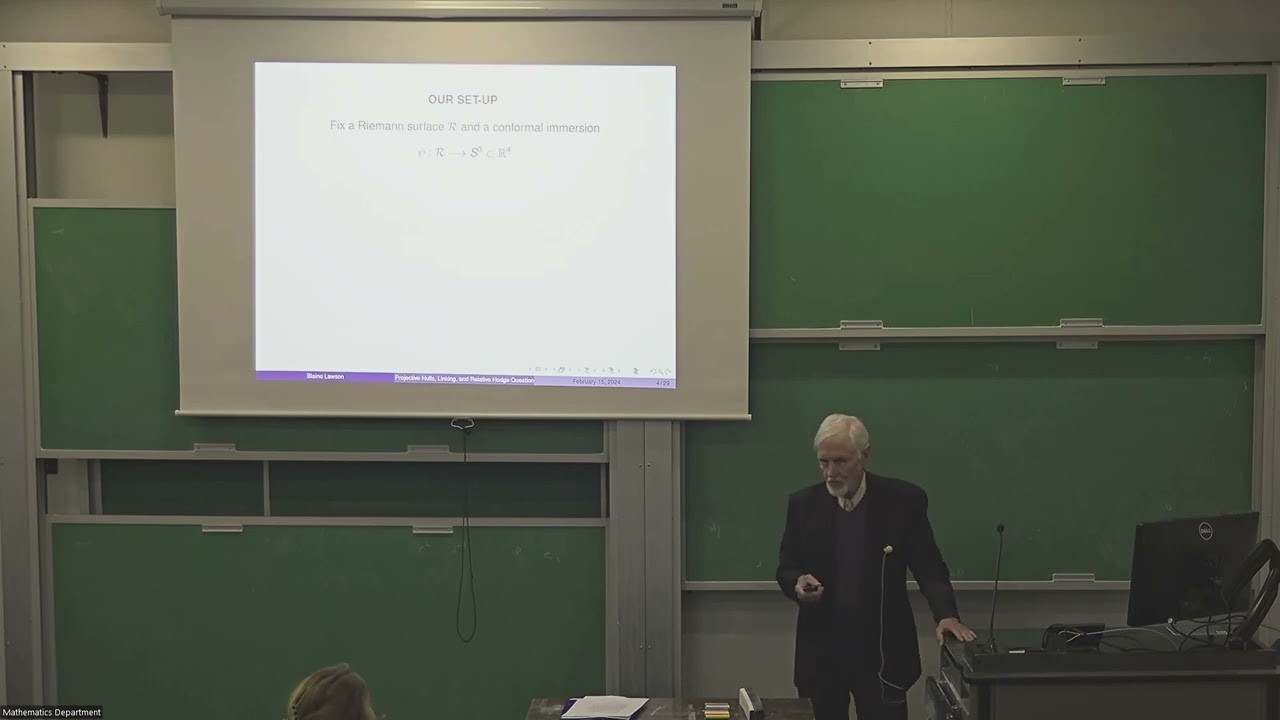 Spring 2024 Joseph Fels Ritt Lectures (Blaine Lawson) 02-15-2024