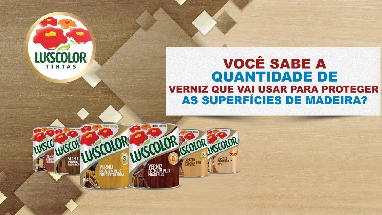Lukscolor explica: nova comunicação de rendimento nas embalagens de vernizes