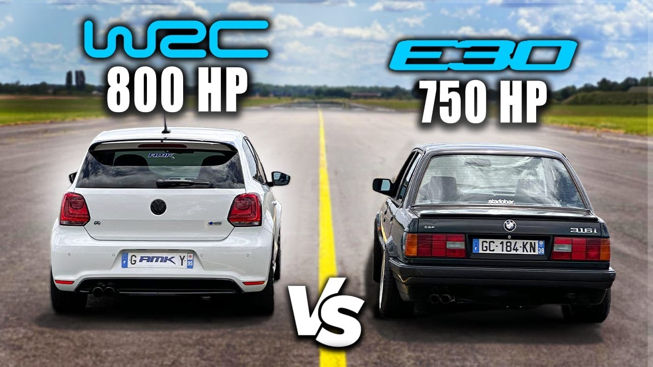 POLO WRC 800 HP VS BMW E30 750 HP ! 😱 DRAG RACE