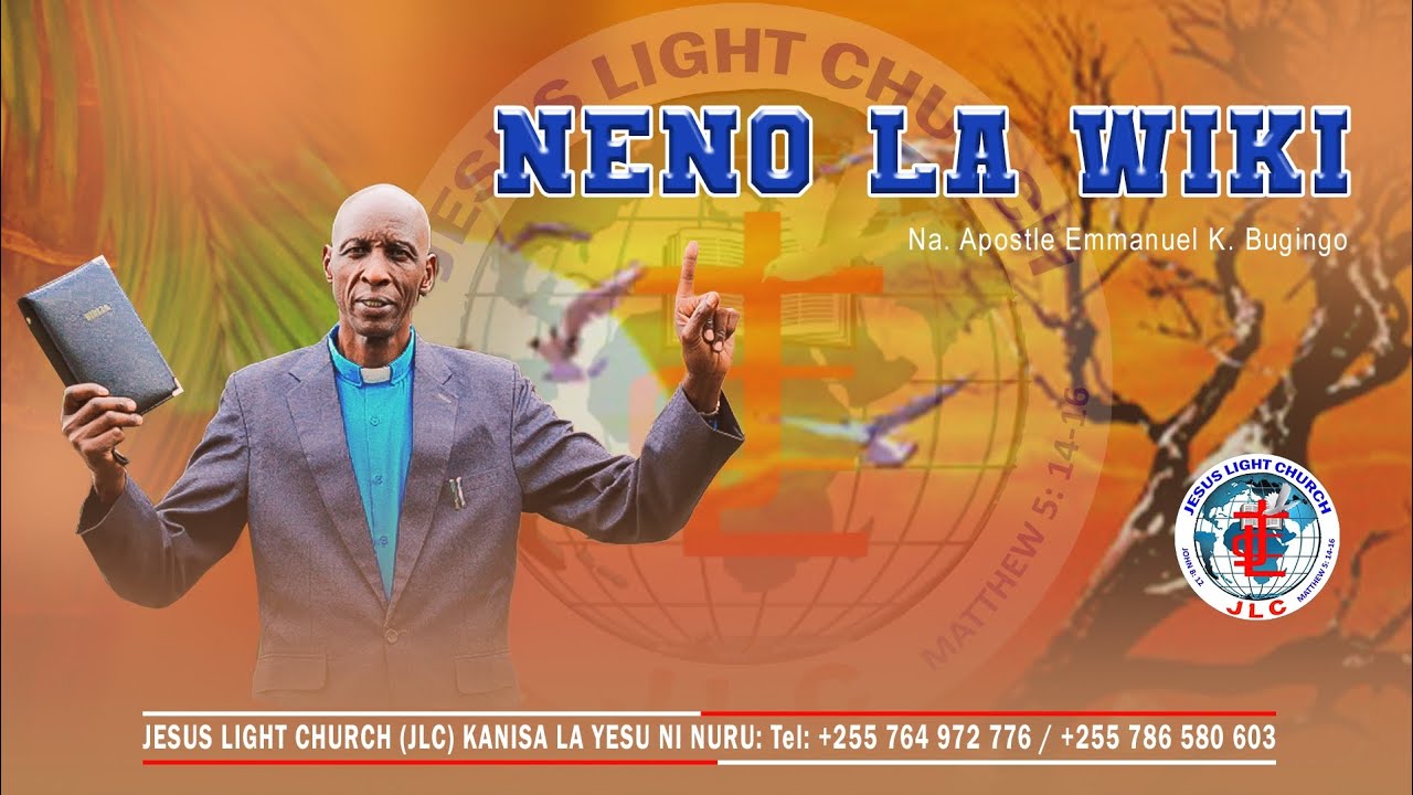 NENO LA WIKI 23 FEB - 01 MAR 2026 NA APOSTLE EMMANUEL KAMUHANGILE BUGINGO JLC.YOHANA 1:5📖UBARIKIWE🙏🏾