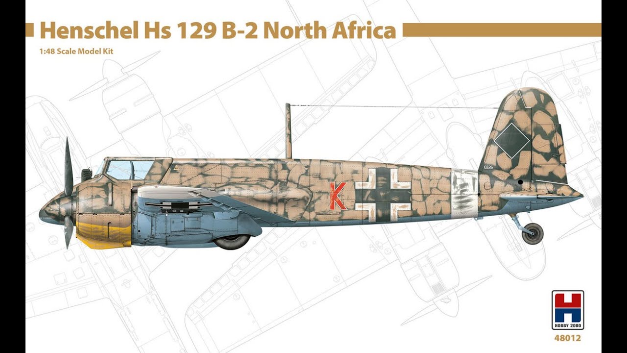 Henschel Hs.129 B-2 Hobby 2000 1/48 Kit review & August Update!