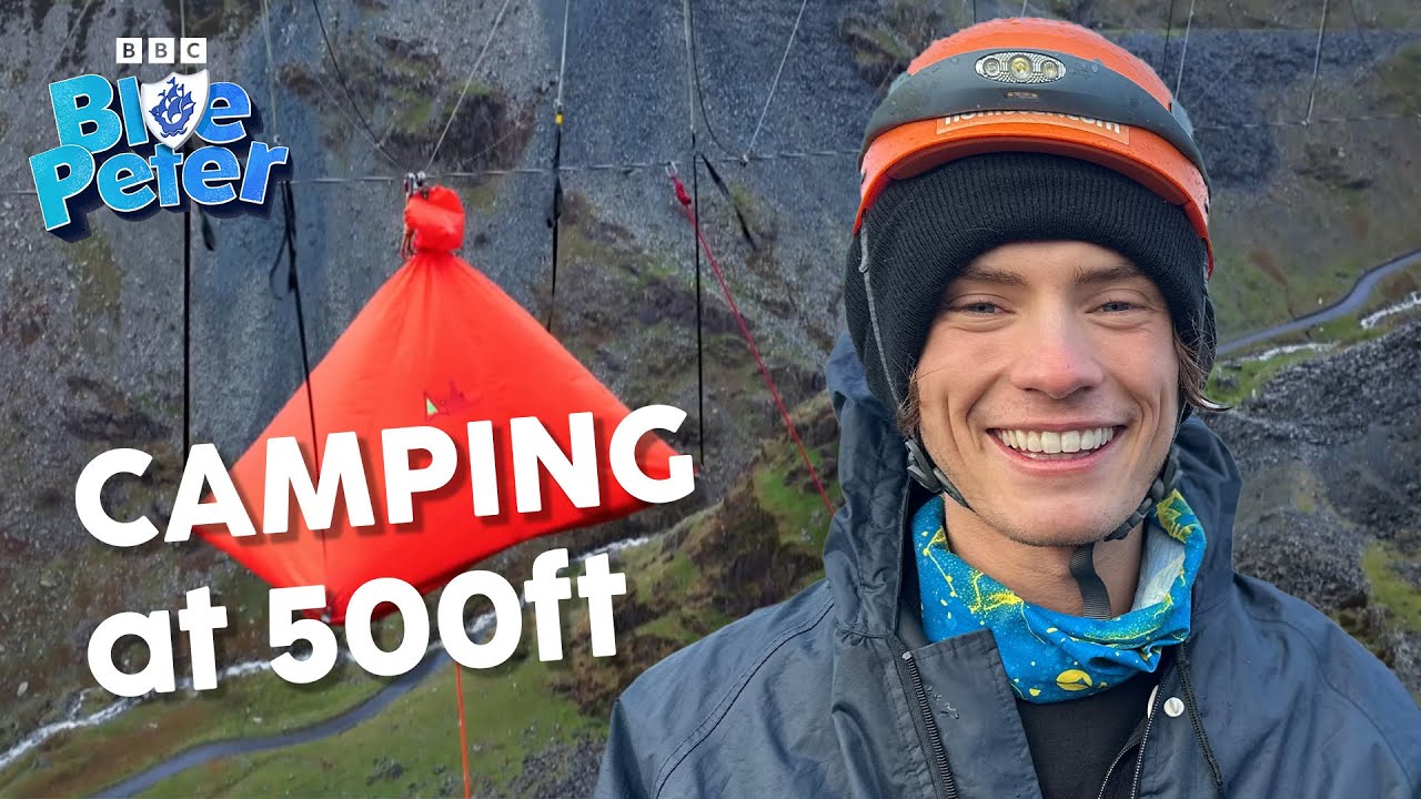 JOEL MAWHINNEY camps overnight 500ft in the air