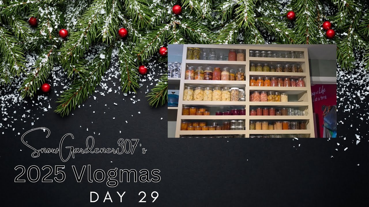 Vlogmas 2025 Day 29 • Canning Shelf Reorganization • Beans, Beans, Beans • Peppermint Sugar Cookies