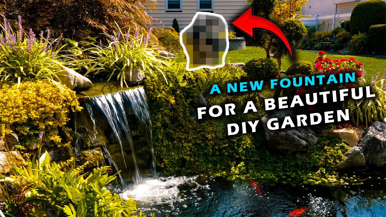 Adding a Beautiful Water Urn Fountainscape into our Viewer's (already beautiful) DIY Garden!