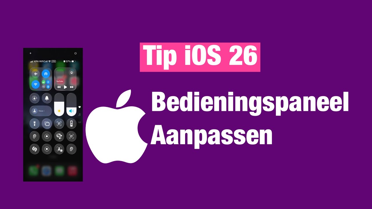 Bedieningspaneel aanpassen in iOS 26 je dat ￼