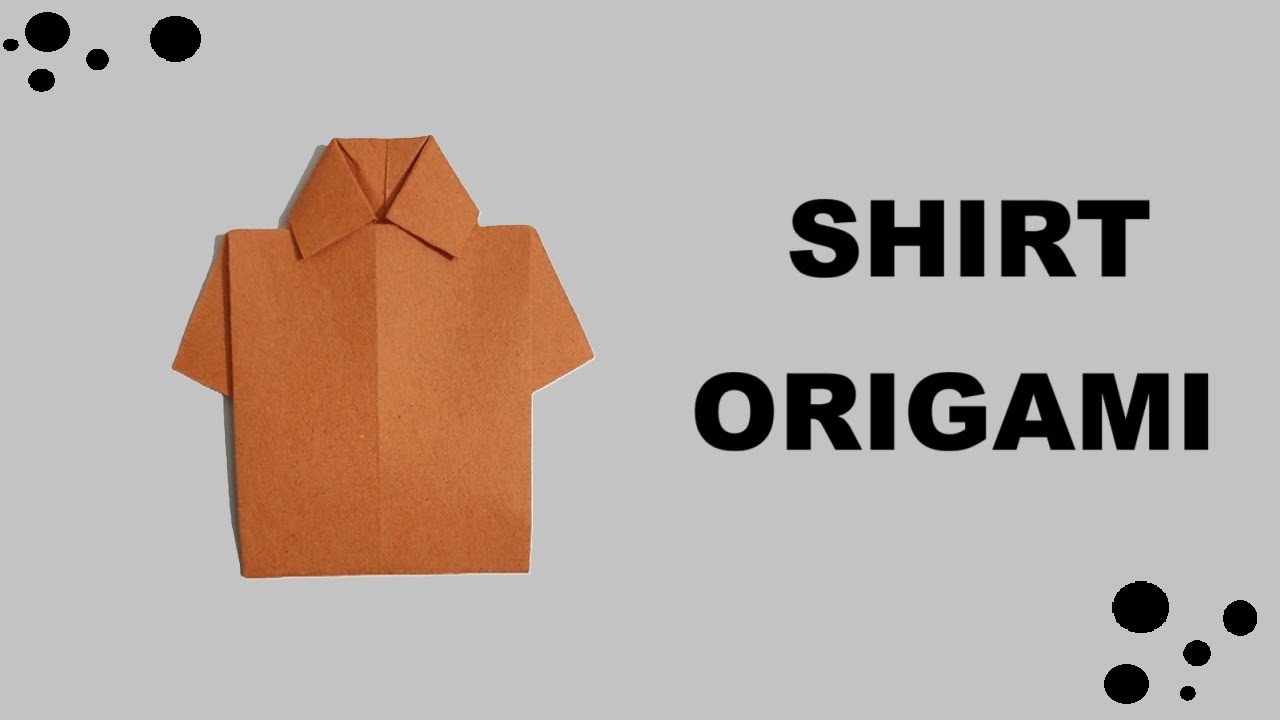 HOW TO CREATE A SHIRT FROM A COLOR PAPER | SHIRT ORIGAMI TUTORIAL