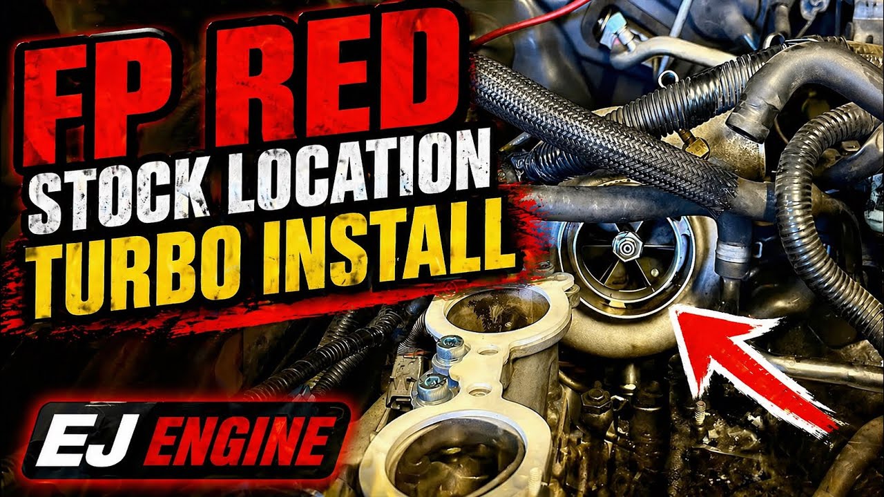 FP Red Stock Location Turbo Install in WRX Hatch! - Part 1 #20g