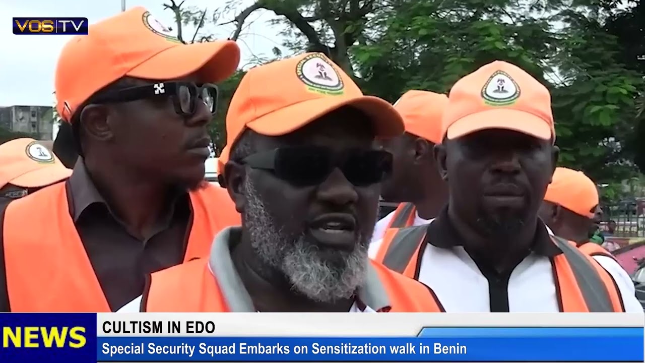 CULTISM IN EDO: Special Security Squad Embarks on Sensitisation Walk in Benin