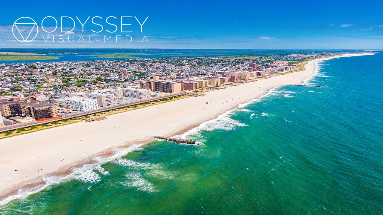 Long Beach, New York | Incredible Aerial Drone Travel City Adventure Experience