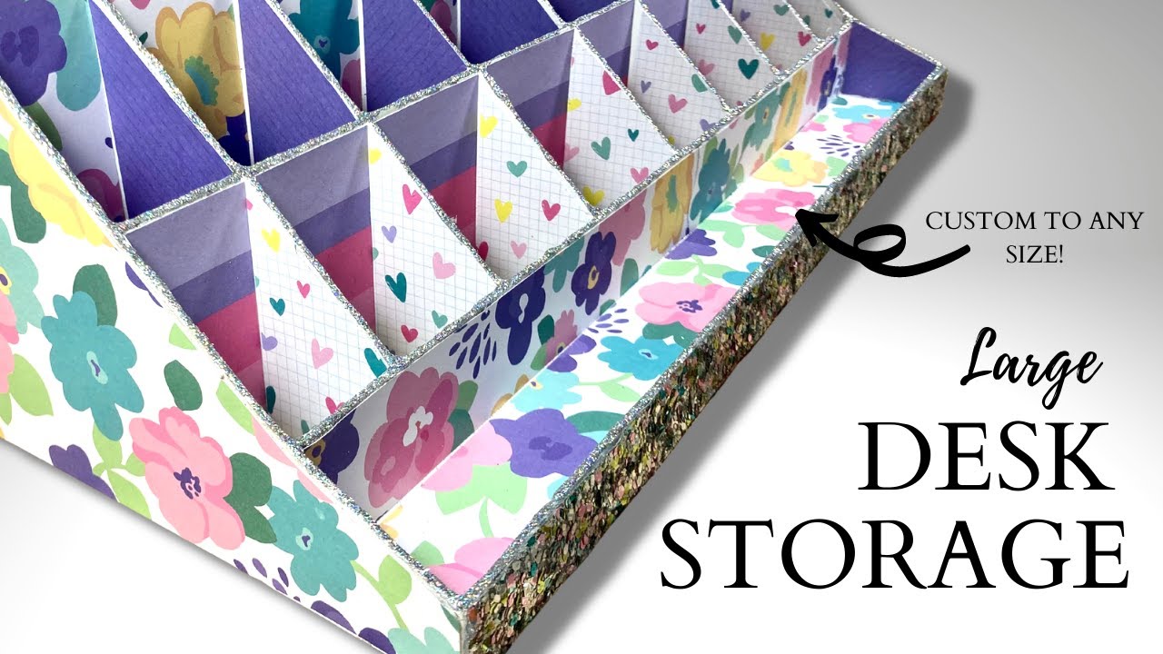 Practical DIY Desk Storage! Craft Room Storage Ideas | CUSTOM SIZE!