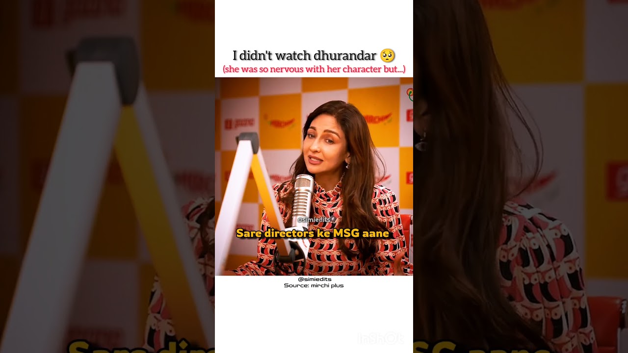 she was so nervous with her character 🥺 || gori about dhurandar|| #dhurandhar #akshaykhanna #short