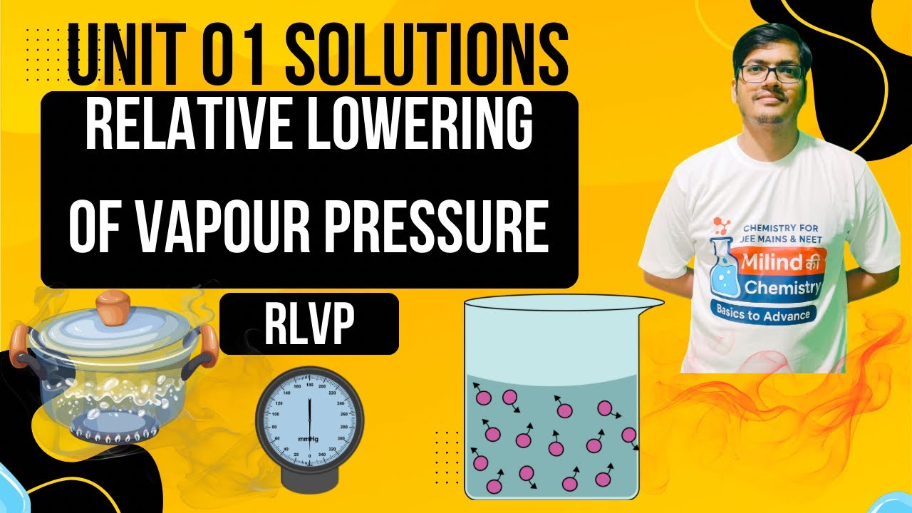 Relative Lowering of Vapour Pressure | RLVP | Solutions Uniit 01 | Physical Chemistry | NEET | JEE