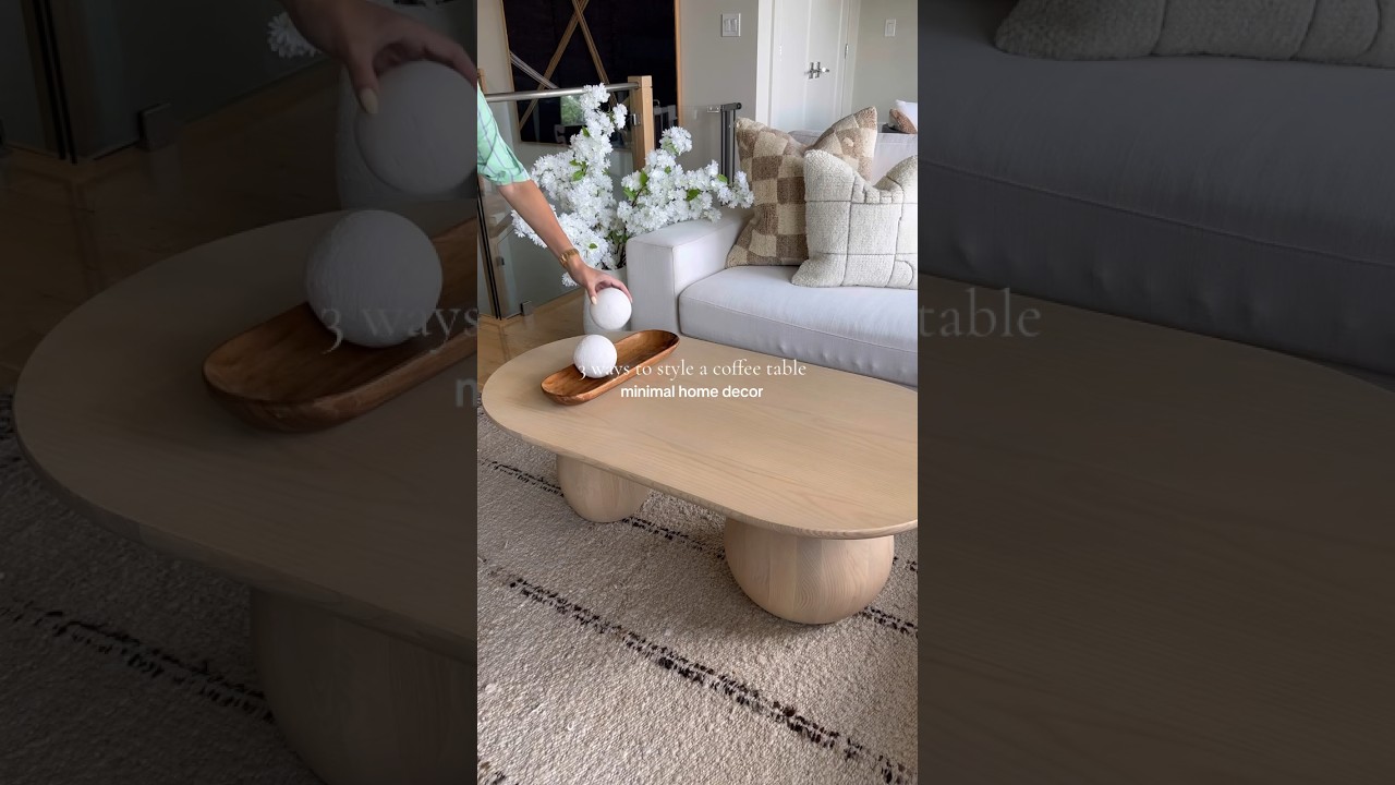 3 ways to style a coffee table