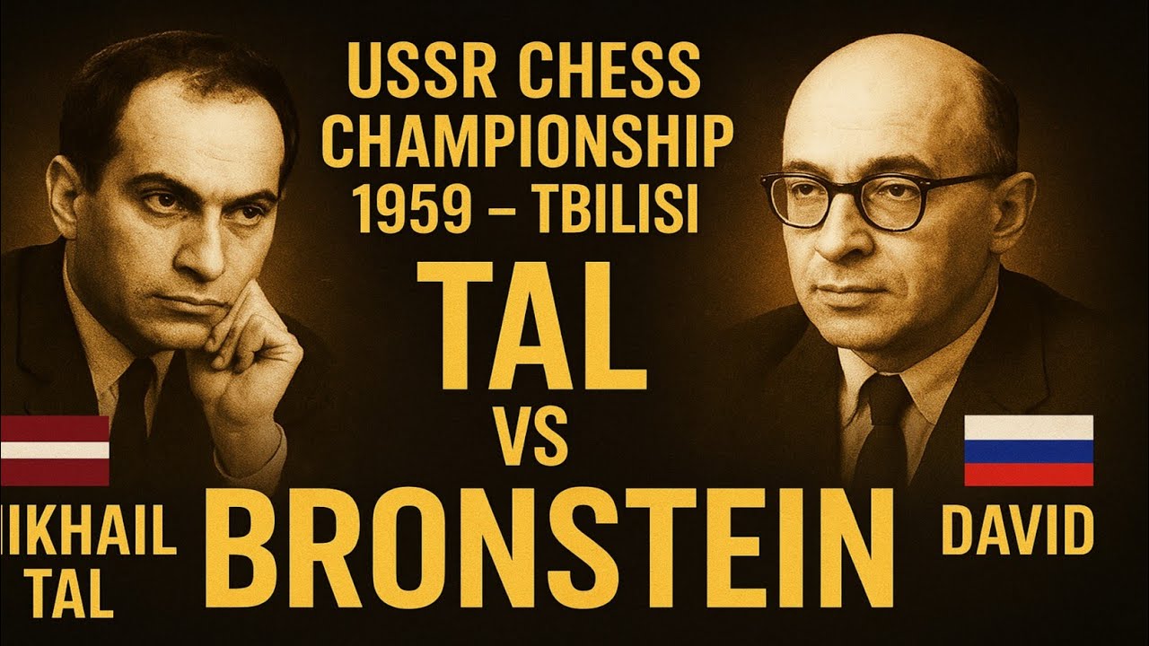 🔥 Mikhail Tal vs David Bronstein | Epic Battle – USSR Chess Championship 1959