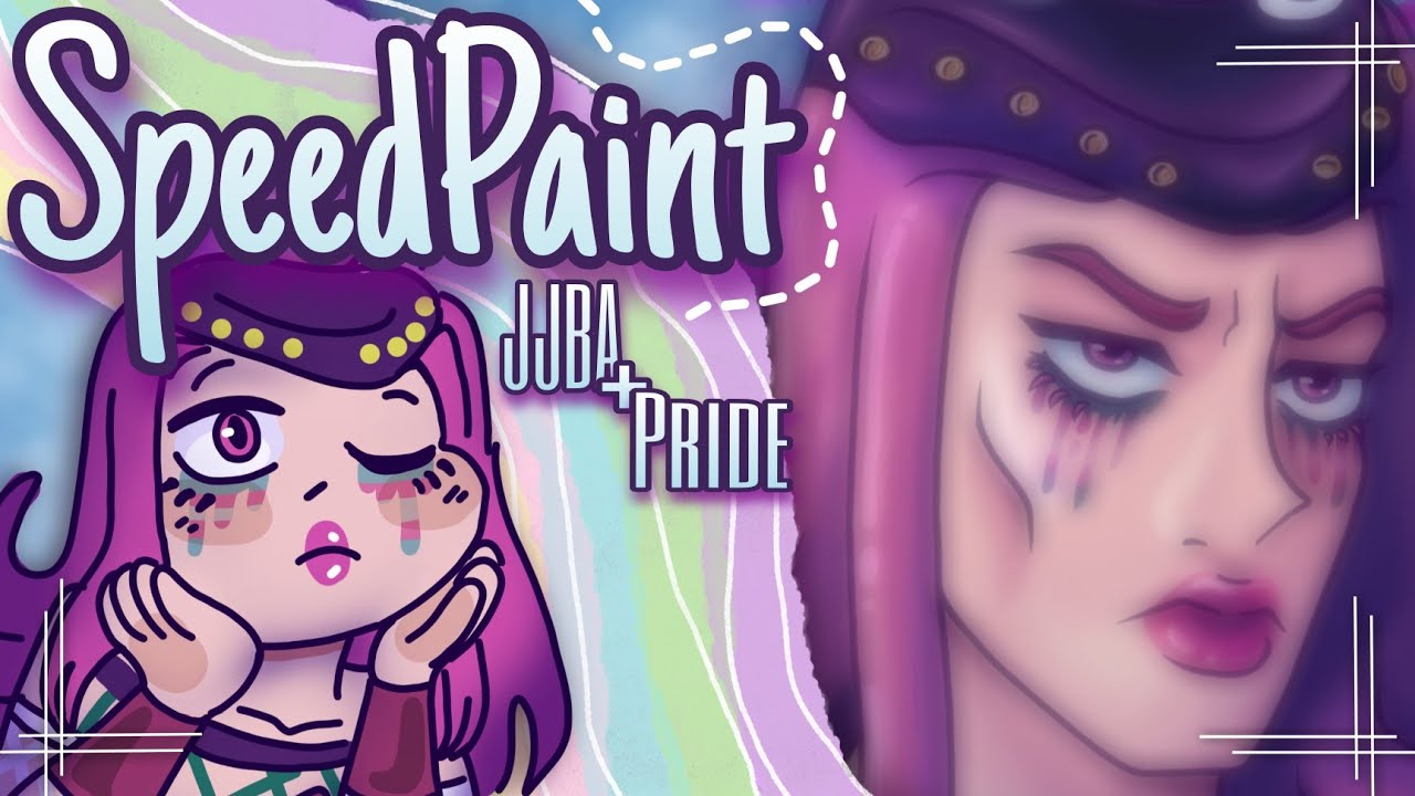 Trans Rights 🏳️‍⚧️✨ ~ Narciso Anasui JJBA SpeedPaint (Pride month)