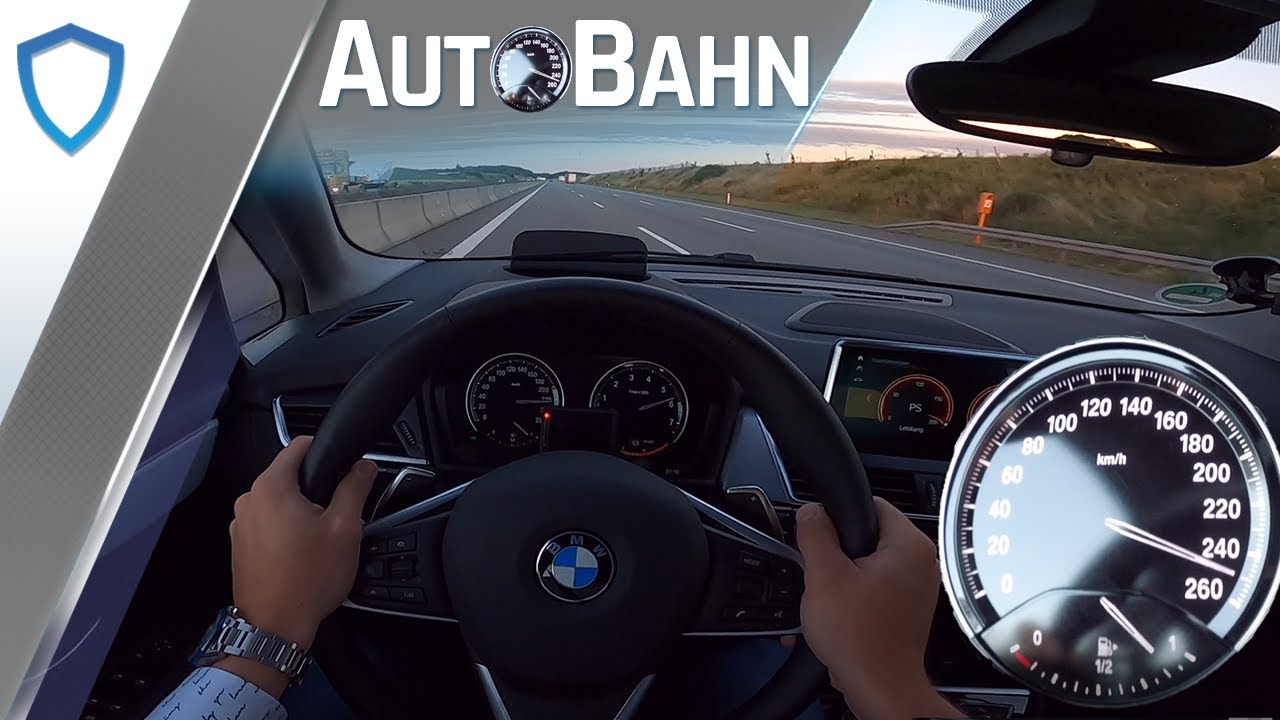 AutoBahn - BMW 220i Active Tourer (2020) - POV | 100-200 km/h | Vmax