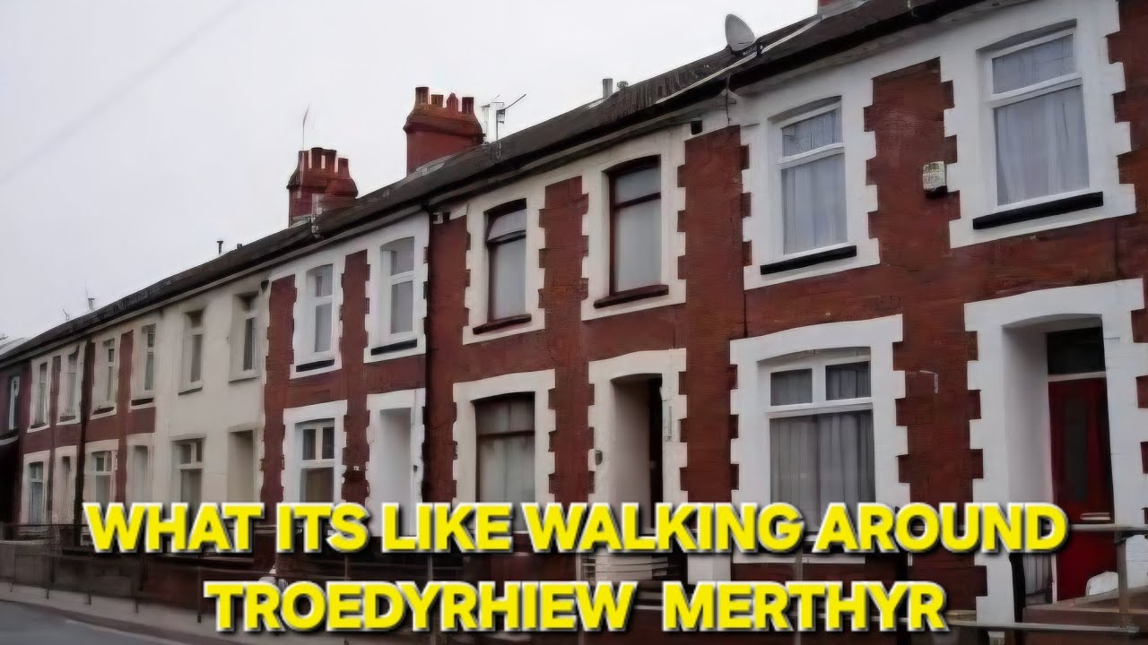 What it's like walking around the village Troedyrhiw in Merthyr Wales