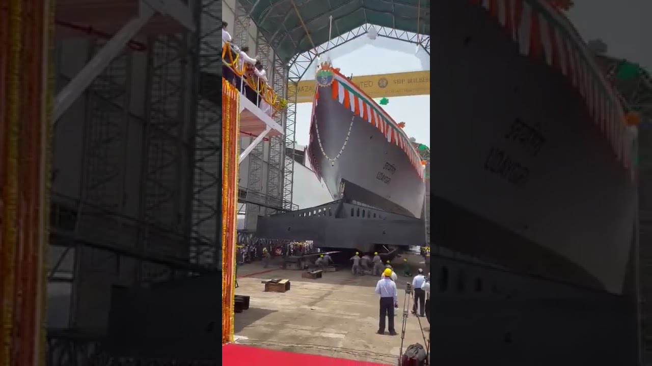 INS Udaygiri launch video | Second Nilgiri-class (Project-17A) Frigate