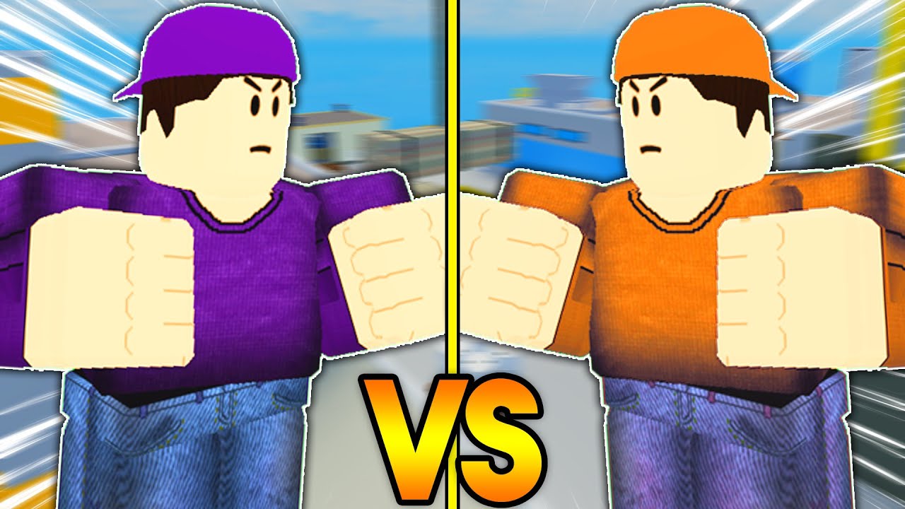 PURPLE TEAM VS ORANGE TEAM In ROBLOX Arsenal...