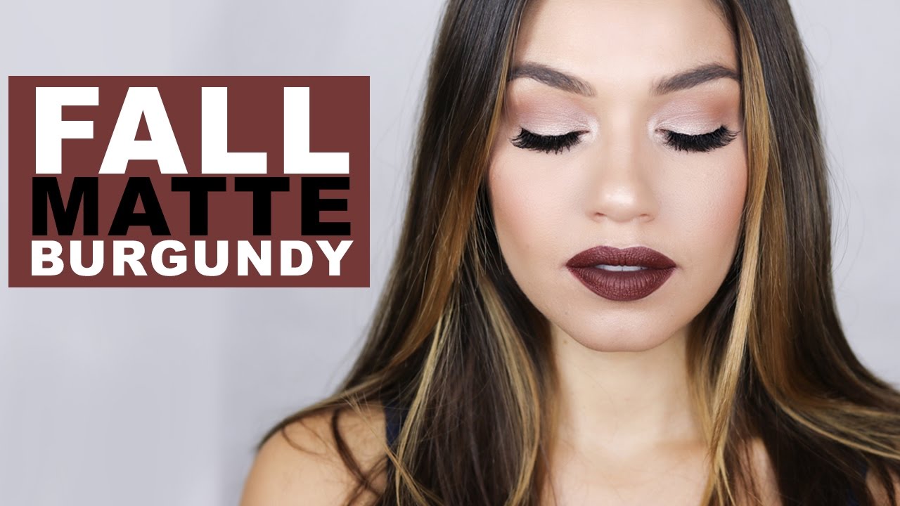 Fall Makeup Look: Matte Burgundy | EmanMakeup