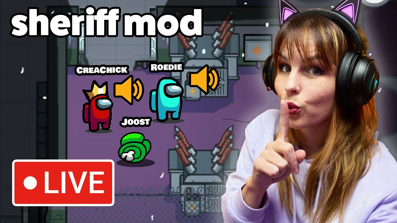 LIVE: AMONG US SHERIFF MOD - MET BIBI, JOOST, ROEDIE - Nederlands
