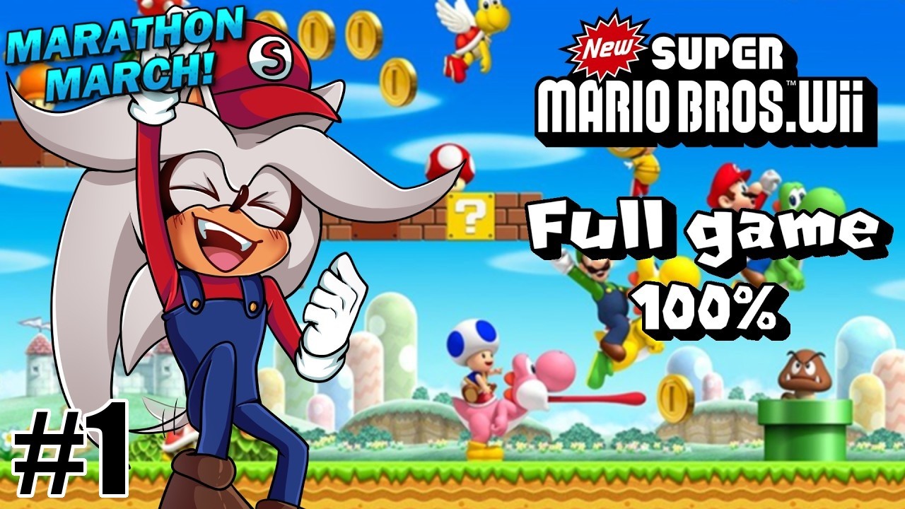 Silver & Friends Play Mario Bros. Wii FULL GAME 100%! | HAPPY MAR10 DAY!