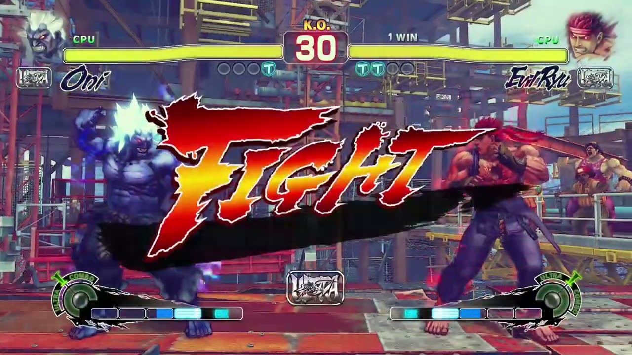 Leon knight (oni) vs daigo (evil ryu )