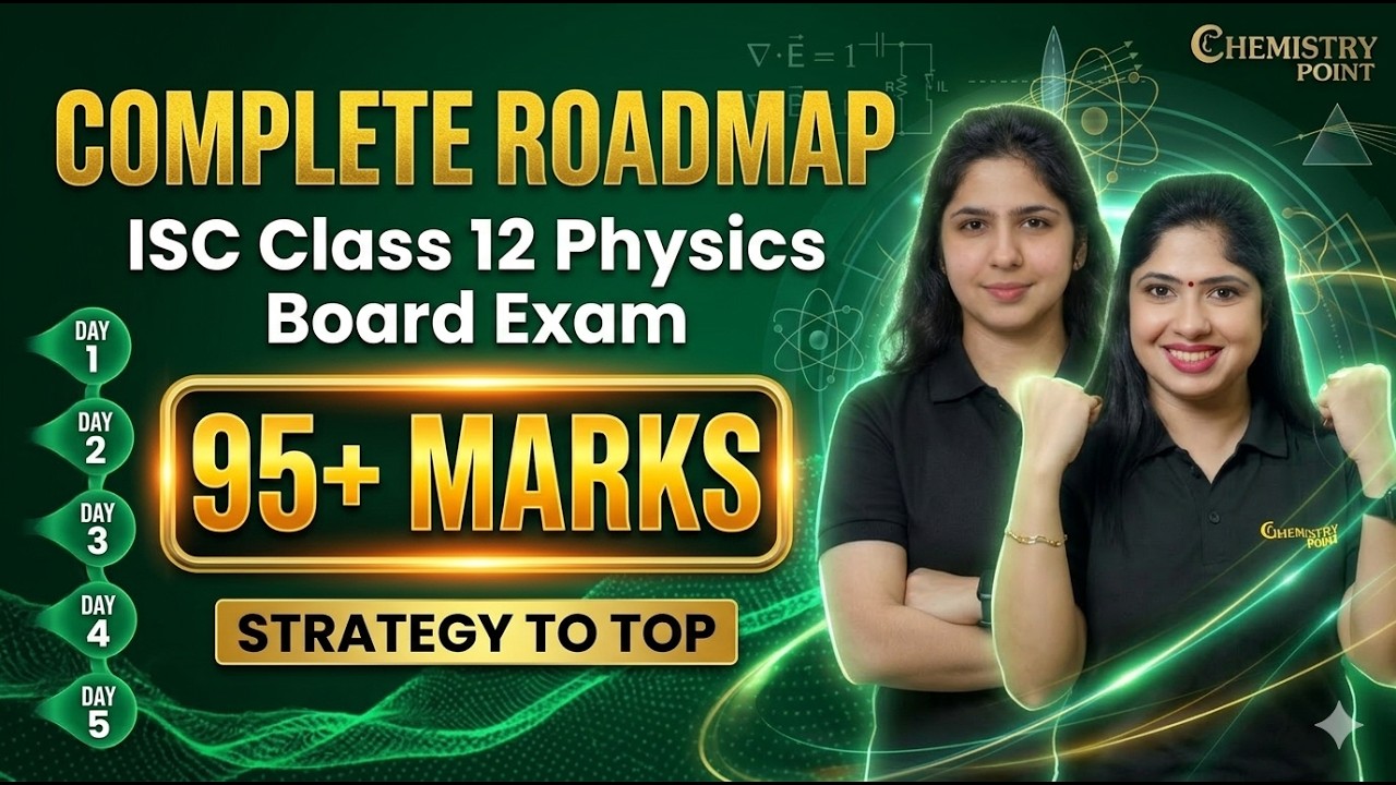 5-Day ISC Physics Roadmap to 95+ Marks | Class 12 Board 2026 🔥