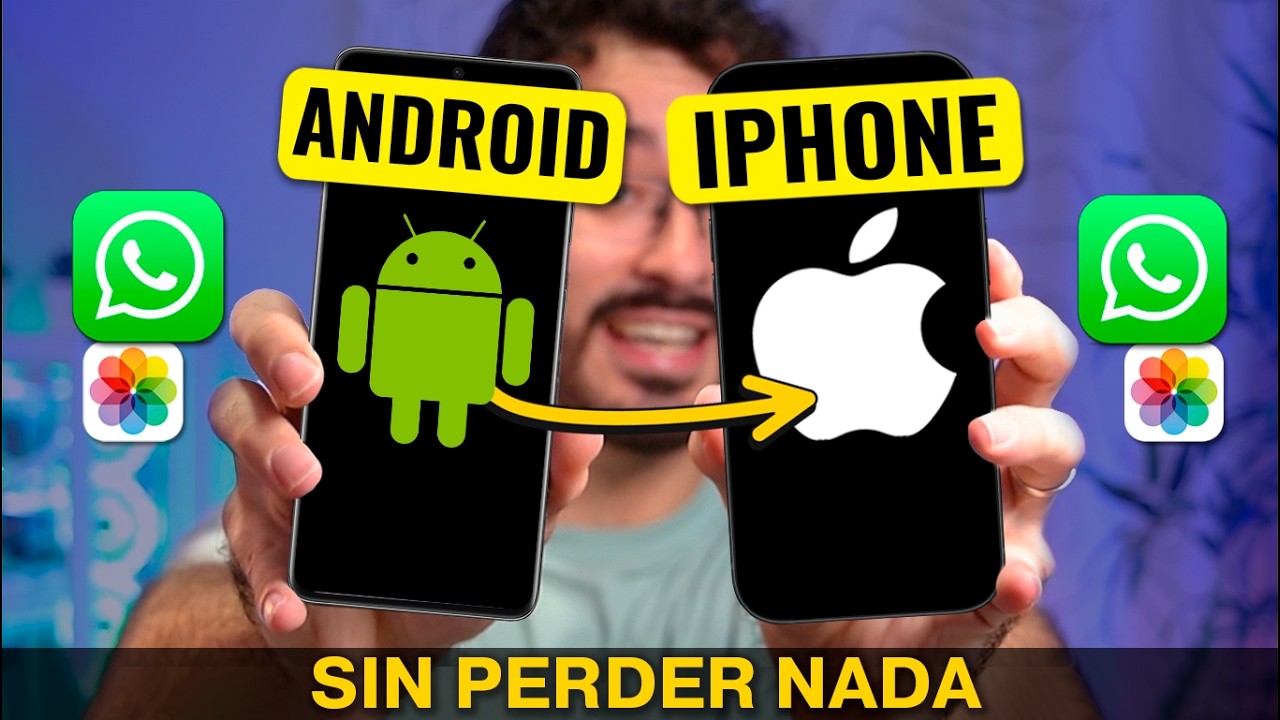 Cómo PASAR de Android a iPhone SIN PERDER NADA ✅ (WhatsApp, Contactos y fotos…)