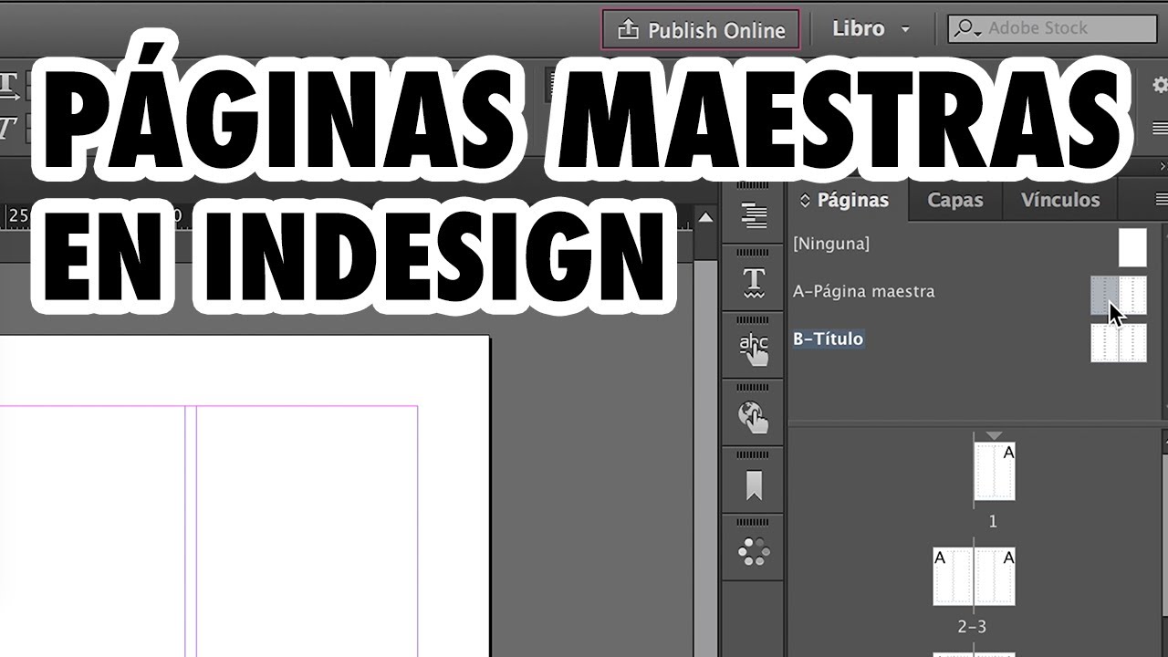 PÁGINAS MAESTRAS en INDESIGN para principiantes