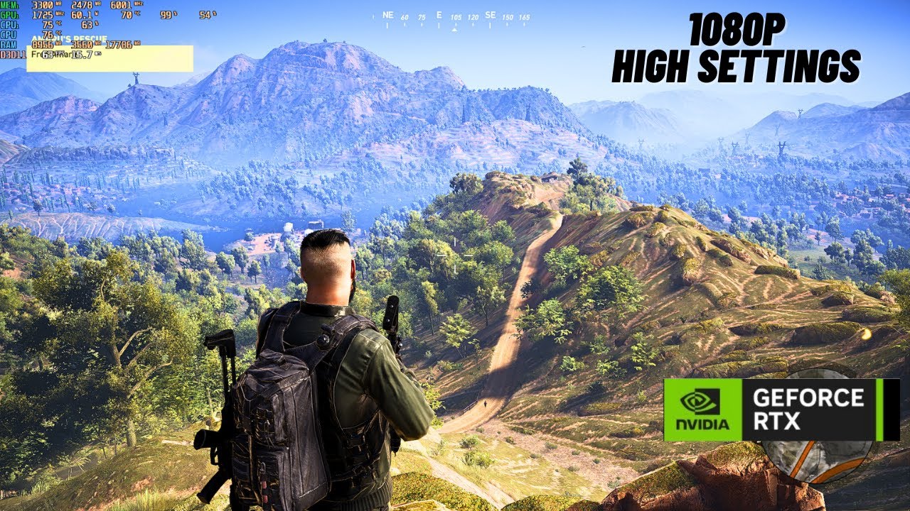 Ghost Recon Wildlands : RTX 3050 | 1080P High Settings | 16 GB RAM | 4GB VRAM | i5 12450H