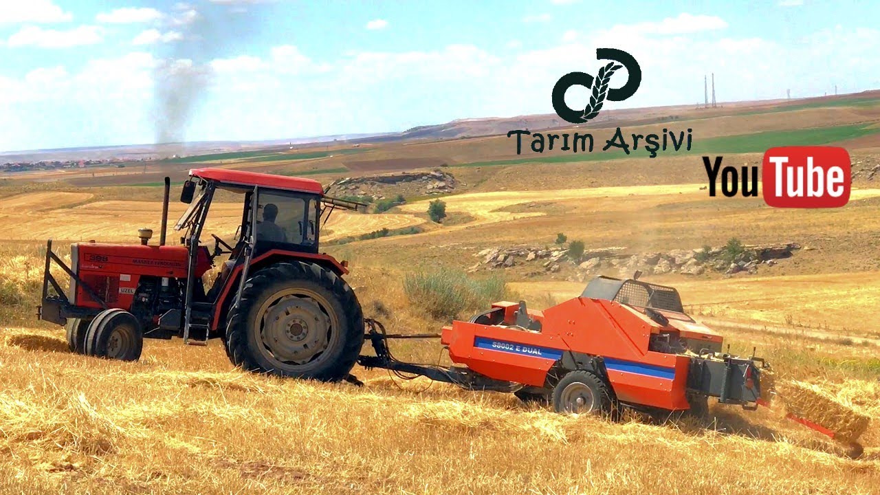 Suriyeli Gencin Paksan Balya Makinesi İle Zorlu Mücadelesi !! Massey Ferguson 398 Sizlerle. #PAKSAN