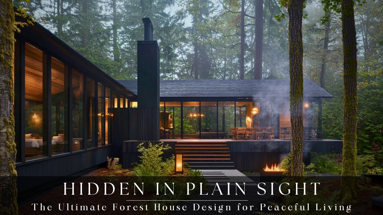 Hidden in Plain Sight - The Ultimate Forest House Design for Peaceful Living