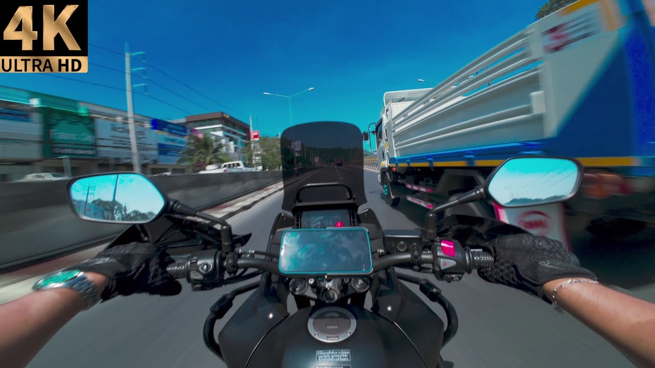 Honda NX500 4k POV - Raw Audio / No Talking