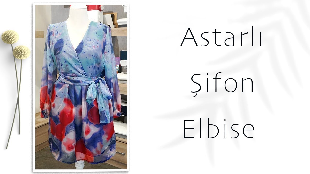 Astarli Şifon Elbise Dikimi