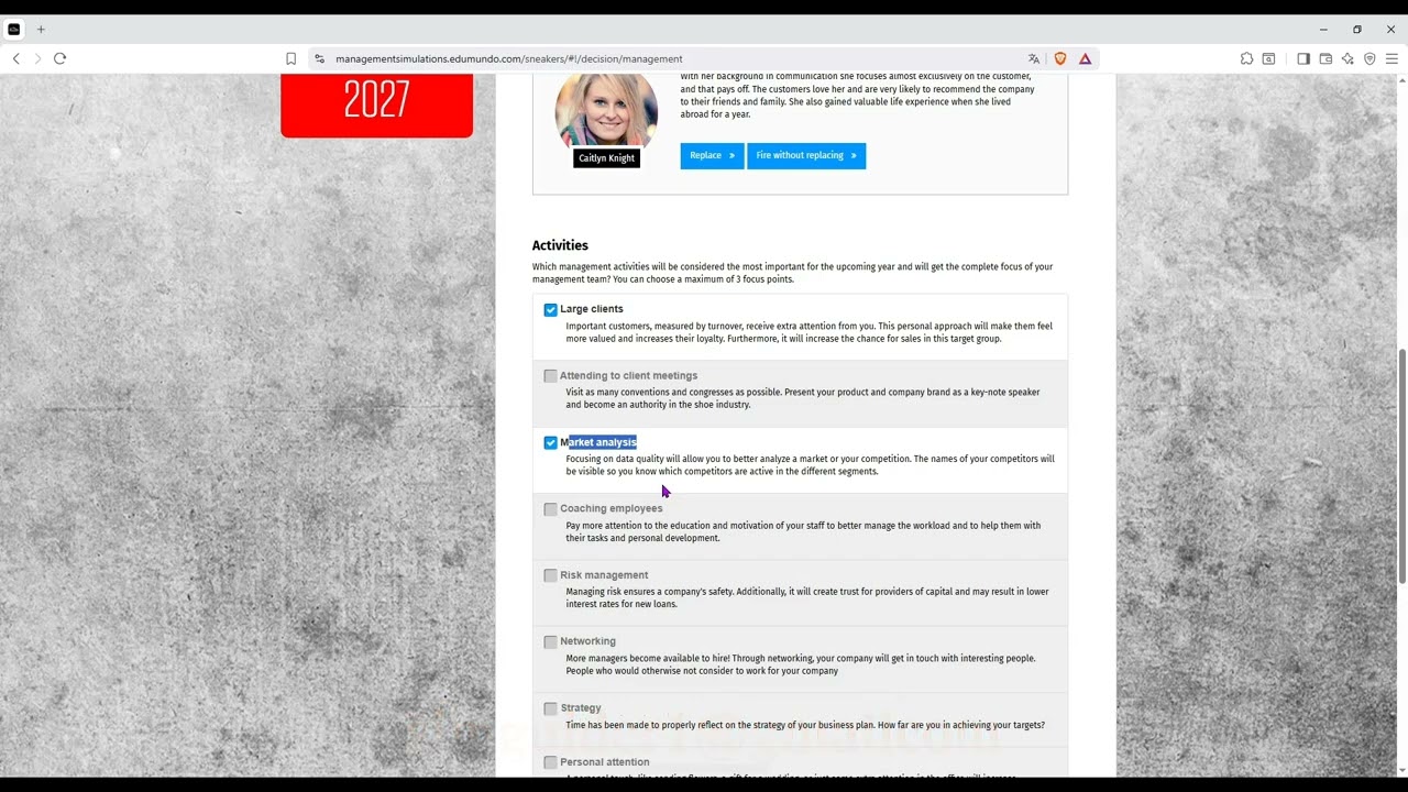 Master Edumundo Business Simulations Step by Step Decisions (Sneakers simulation case)
