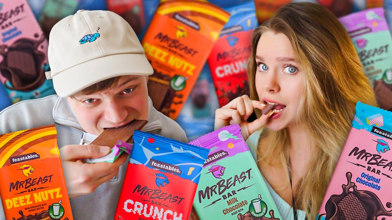 Vi prøver MRBEAST chokolade + BONUS