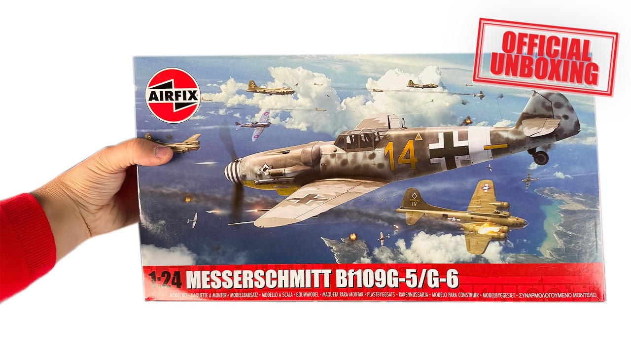 NEW Messerschmitt Bf109G-5/G-6  | Official Unboxing Airfix