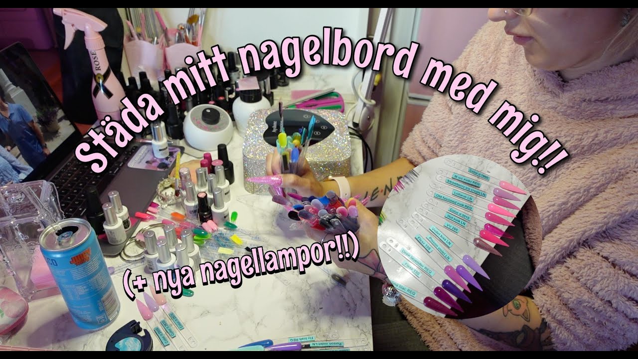 STÄDAR & ORGANISERAR MITT NAGELBORD!