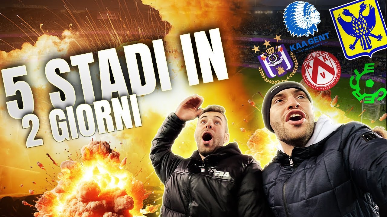 ANDIAMO IN 2 CURVE IN 1 GIORNO IN BELGIO!! - 5 stadi in 48 ore challenge parte 1